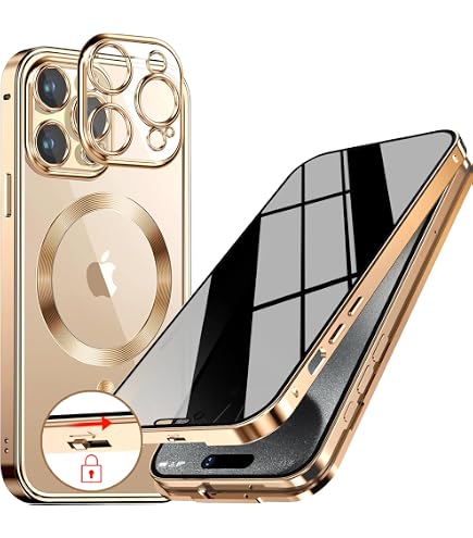 Coque IPhone 13 Mini Magnétique 360° - Protection Choc + Verre Trempé Avant/Arrière + Bumper Métal - Transparente - 5