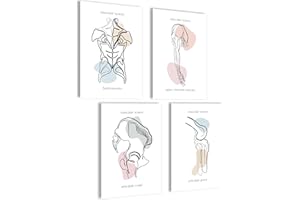 Mojoliving Set di Poster Anatomici Con Scheletro - Immagini per Camera da Letto, Decorazione Estetica Vintage, Room Decor