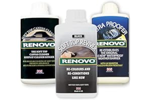 Renovo Kit de Nettoyage de REN-KIT1-triple Contient Capote Revivier/décapotable Ultra Haut étuve/Soft Cleaner, Toile Noir