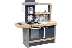 Smoby - Tefal Cuisine Evolutive - 2 Hauteurs Possibles - Design Moderne - 31 Accessoires - Jouet d'Imitation pour Enfant - A Partir de 3 Ans