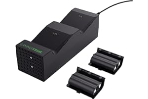 Trust Gaming GXT 250 Ricarica Controller Xbox Series X/S, Docking Station e Indicatore di LED Base di Ricarica Controller, Doppia Stazione di Ricarica per Controller