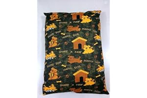 adsin Large Dog Bed Zipped Removable & Washable Pet Cushion Cover Only (Shake A Paw Green)