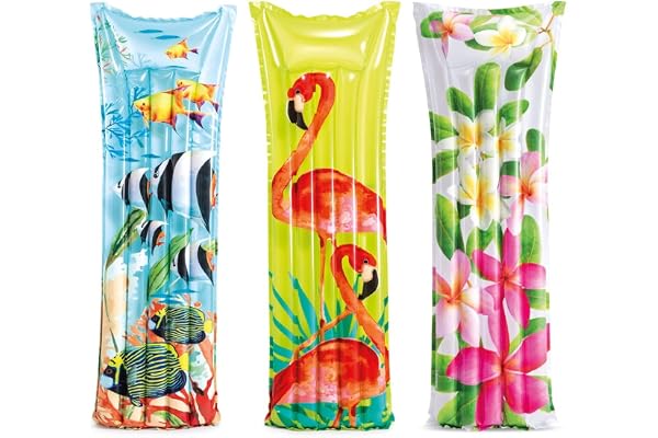 Intex - Madrass blomma, flerfärgad, 183 x 69 cm, 59720