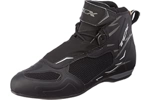 TCX Men's R04d Air Men's Motorcycle Boots, Breathable and Versatile, Mesh Upper with Hot-Melt Coating, Laces and Velcro Closure