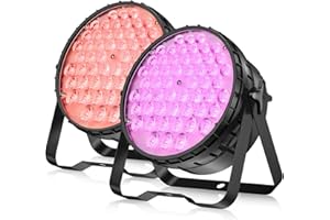 BETOPPER Projecteur de Scène 200W Par LED DMX RGBW Lumière de Scène CRI >90 5000 Lm Jeux de Lumiere Disco Eclairage Scene pour DJ, Fête, Bars, Mariages et Festivals 2PCS