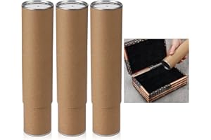 Geyee 3 Pcs Flocking Kit Flocking Powder Suede Flocking Fiber Black Mini Flocker Spray Flocker Applicator for Fibers