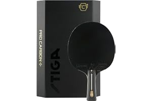 Pingisracket STIGA Pro Carbon+, 5-stjärnigt bordtennisracket för avancerade, offensiva spelare, ITTF-godkänt, Touch Carbon Technology