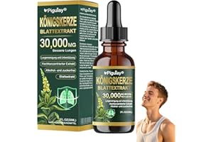 LZXOO Piguiay Bio Lungenreinigungs Tropfen aus Königskerzenblatt Extrakt, Piguiay Mullein Tropfen Lungenfrei, Natürliche Königskerze Extrakt, für Männer und Frauen (1 Stück)