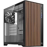 NEWWAY - 2024 Nouveau - NW1 Boitier PC Façade en Bois - Moyen Tour Compatible ATX/Micro-ATX/ITX - Type C USB - Ventilateurs I