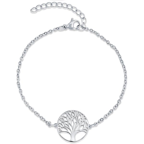 Levensboomarmband voor dames, 925 sterling zilver, levensboomarmband, verstelbare armketting, vrouwen, sieraden, cadeau voor mama, meisjes, echtgenote, vriendin, 17 cm, Sterling zilver