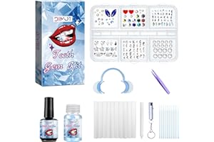 LMDGDS Zahnschmuck, DIY Zahnschmuck Set, Shinning Tooth Gem kit Schmuck Zubehör mit 150* Kristalle Für Party Daliy Leben (Serie F)