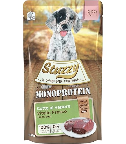 Mister Stuzzy Cibo Umido Per Cani Adulti - Agnello E Riso, 22 Vaschette Da 150g - Foto 11
