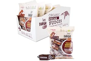SUPER FUDGiO Bonbon de vache Vegan Caramel - Sans huile de palme - Avec du lait de coco 100 % bio et du sucre de noix de coco | Lot de 10 x 150 g Multipack | Cacao