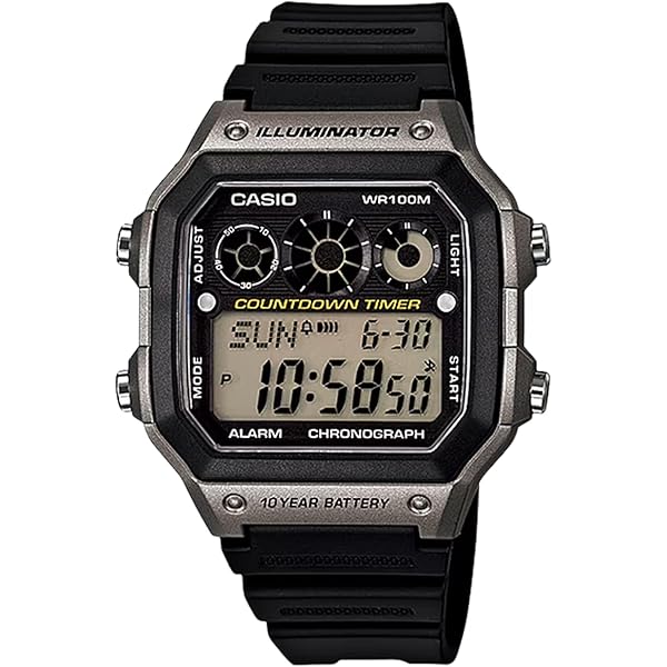 Orologio da uomo Casio analogico standard in acciaio inossidabile quadrante nero al quarzo MTD-130D-1A3V 100M
