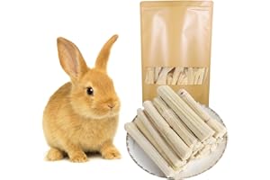Rynvarl 300g Bâtons à Mâcher en Bambou Doux Naturel – Jouets de Dentition pour Rongeurs, Lapins, Cochons d’Inde, Hamsters, Chinchillas – Snack Riche en Fibres (Sweet Bamboo)