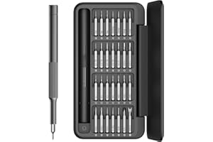 HOTO Feinmechaniker Schraubendreher Set, 28 in 1 Mini Magnetischer Schraubenzieher Set, Präzisionsschraubendreher Reparatur Set für Handy PC Brillen Uhren Uhrmacher Heimwerker, 2 N·m, C4 × 28 mm