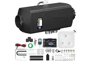 VEVOR Calentador de Aire Diésel de 12V 5KW Calefacción Estacionaria Diésel para Remolques de Autocaravanas RV Camiones 5kW + Interruptor LCD