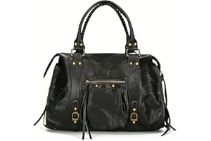 Gave Lux Sac à bandoulière, en daim véritable, pour femme Produit artisanal Fabriqué en Italie, GLX220609023FBG Cuir clair 41 x 28 x 13 cm