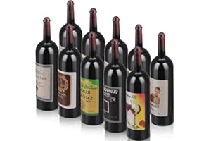 simarro Dollhouse Wine Bottles Champagne Bottles Pack of 10 Miniature Red Wine Bottles Mini Drinks Bottles Model Shop Display for Dollhouse Decorations