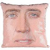 nicolas cage sequin pillow amazon