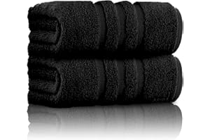 GC GAVENO CAVAILIA Toallas de baño | Juego de Toallas de baño extragrandes de 550 g/m² | Toallas de baño Lavables y absorbentes de Agua | Toalla de baño de algodón Egipcio, Color Negro