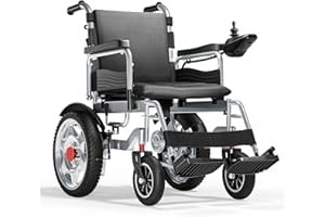 Homyking Fauteuil Roulant électrique, Moteur 250 W Batterie 12 Ah Scooter de mobilité pliable et léger Electrique Adulte Fauteuil Convertible 1 Place, Draisienne Autonomie 25 km