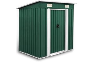 Estexo GGS Abri en métal galvanisé avec toit en pente 190 x 121 x 180 cm