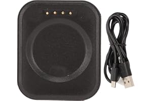 CICIGLOW Bezprzewodowa ładowarka do Zegarka, Magnetyczna Stacja ładująca USB Przenośna Bezprzewodowa ładowarka z Przewodem ładującym USB, Stacja ładująca Inteligentnego Zegarka do Zegarka (Czarny)