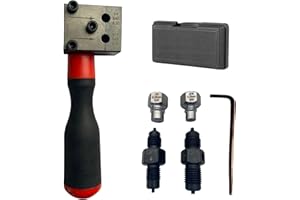 YEZMEK Bremsleitung Bördelgerät, 3/16" & 1/4" SAE, Handliches Kupferrohr Bördelwerkzeug Set, 45° Doppelbördel für Bremsleitungsreparatur und individuelle Bördelungen