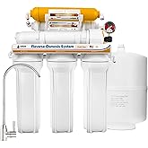 NATURE WATER PROFESSIONALS Reverse Osmosis Equipment - 6 Stage Osmosis Kit - Holds 5 L - Includes 50GPD Vontron Membrane, Tan