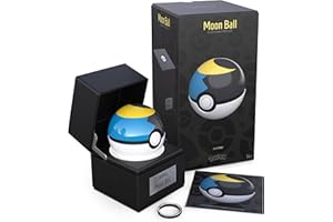 The Wand Company Poké Ball Replica autentica realistica Elettronica in pressofusione autentica Replica con vetrina. Caratteristiche della Luce della vetrina. Licenza Ufficiale Pokémon