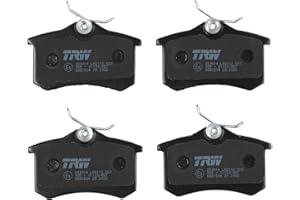 TRW GDB1504 Pastillas de Freno Juego de 4 para Citroen Xsara Picasso (N68) 1999-2012 Eje Trasero y Otros Vehículos