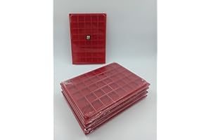 Générique 10 Box/collecteurs/Plateaux Velours pour pour Rangement Capsules Champagne / 40 Cases carrées avec Couvercle