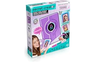 Canal Toys - Diario Segreto Video per Bambini Viola - Registra i tuoi Segreti in Video e Foto - Regalo Bambini Giochi Elettronici 7 Anni + - Impronta Digitale - 24 Effetti - 32 GB - Led - INF 043