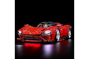 BRIKSMAX Zestaw oświetlenia LED do Lego Technic Ferrari Daytona SP3 - Kompatybilny z Lego 42143 Building Blocks Model - Nie zawiera zestawu Lego