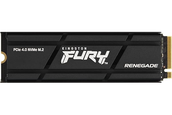 Kingston FURY Renegade 1000G PCIe 4.0 NVMe SSD W/Radiateur de dissipation thermique - Pour les gamers, les passionnés des PC et les utilisateurs avancés - SFYRSK/1000G