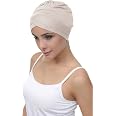 Turban Style W Plissé Pour Perte De Cheveux - Chimio, Cancer, Alopécie - Tissu Jersey Doux, Taille Unique