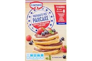 Cameo Preparato per Pancake, di Facile Preparazione, Miscela per Impasto per Circa 9 Pancakes, Ideali per la tua Colazione, Senza Coloranti, Senza Olio di Palma, 250 g Complessivi