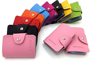 AirZyx Porte Carte Femme Homme Porte Carte de Credit Femme Homme 24 Fentes (Pink)