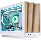 Lian Li Dan Case A3 White Wood Glass M-ATX Mini-Tower Case (G99.A3W-WDG.00)