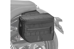 CRAFTRIDE Sacoches Club Style Compatible avec Harley Davidson en Nylon Balistique DC1 Noir