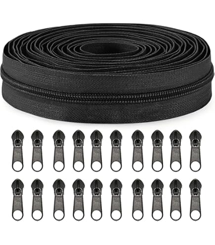 Sinofort Fermeture Eclair Au Metre,20m Longue 3 Cm Largeur