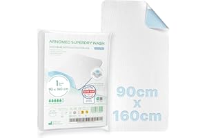 ARNOMED® Inkontinenzunterlage waschbar 1 STK 90x160cm, Inkontinenz Bettunterlage wasserdicht wiederverwendbar, Betteinlage Bettschutz Unterlage, Wickelunterlage Kinder, Unterlage Senioren