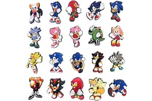 JTAILHNE Charmes de Chaussure de PVC Dessin animé Compatible avec les chaussures Crocs,Bracelet Shoes Decor La date de naissance Party Cadeaux Kids Des adultes