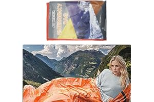 BGCYEGD emergency sleeping bag,emergency bivvy bag,bivy bag waterproof,survival shelter,bivy bags,survival bag,emergency blanket,Bag Portable Sack for Camping,Hiking,Outdoor,Orange