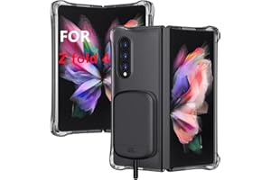 FRATERNIZE 10000 mAh Akku-Ladegerät-Schutzhülle für Samsung Galaxy Z Fold 4, Backup-Powerbank, externer Akku, Schutzhülle für Samsung Galaxy Z Fold 4, wiederaufladbarer Akku, Ladeabdeckung, stoßfest, magnetische
