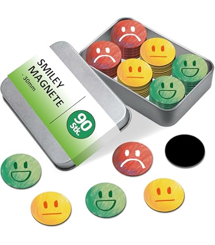 Magneet smiley 50mm emotie blij groen | JIP SNEL