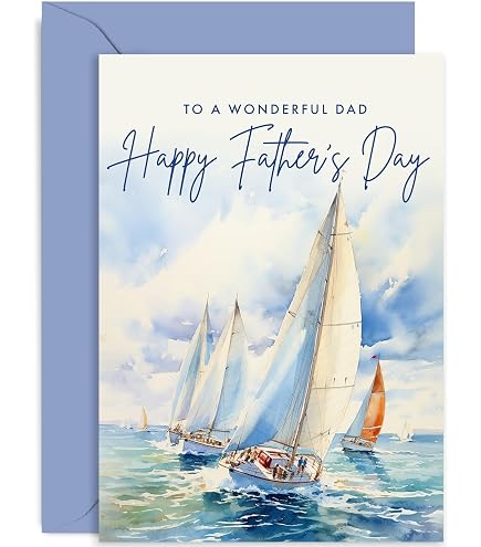 Vaderdagkaart – 'Happy Fathers Day Van Bont Baby' – 8x6 Inch – Piccadilly Greetings, UK Design