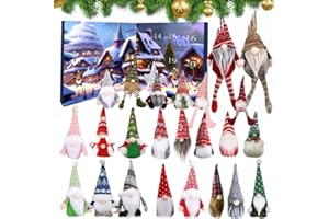 RNPKZ Christmas Gnome Advent Calendar 2025, Christmas Countdown Calendar with 24PCS Gnome Dolls, 24 Days Gnome Decoration Countdown Calendar for Xmas Decorative Home Accessories Festival Present