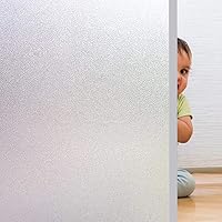 Rwest X Fensterfolie Selbsthaftend Blickdicht Sichtschutzfolie Fenster Milchglasfolie Statische Fensterfolien Anti-UV…